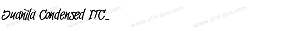 Juanita Condensed ITC字体转换